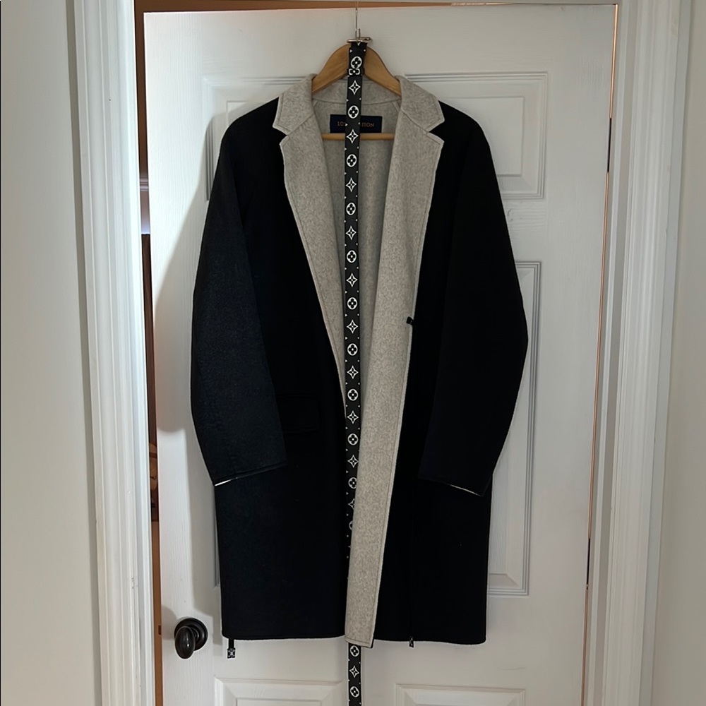 Women’s Black and Cream Coat